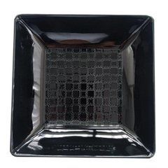 Тарелка квадратная глубокая 180x180 мм 800 мл черная фарфоровая Lubiana Marrakesz Black 204-4288.K8.у