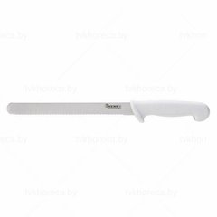 Кухонный нож для хлеба/сдобы 25 см. Hendi с белой пластиковой ручкой (843055)