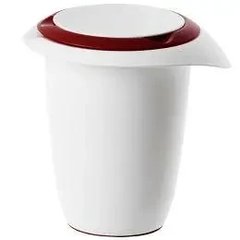 Миска для смешивания 1л. с мерной чашей пластиковая красная WESTMARK (W3151227R)