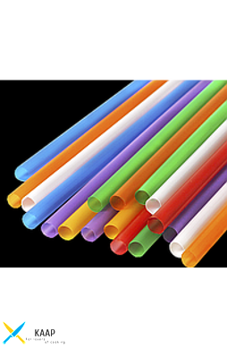 Соломка (трубочка) Ǿ=8 мм d=200 мм для фрешу кольорова (500 шт/уп)