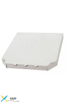 Коробка для пиццы из гофр картона белая 350х350х40 мм.
