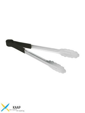 Щипцы кухонные 25 см. Hendi, с пластиковыми черными ручками (171752)