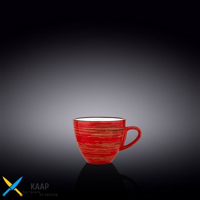 Чашка кавова Wilmax SPIRAL RED 110мол WL-669234/A