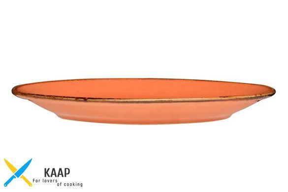 Тарелка круглая 28 см. фарфоровая, оранжевая Seasons Orange, Porland
