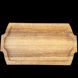 Доска для подачи мясного и сырного ассорти 45х25 см "Ассорти" прямоугольная с выемкой, деревянная из дуба