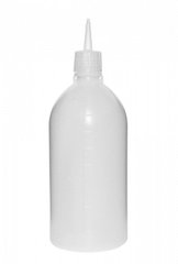 Пляшка-диспенсер для олії 1000 мл із мірною шкалою прозорий пластиковий