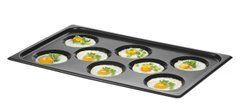 Противень Поддон для яиц, антипригарное покрытие CONVECTOMAT Eggplate GN 1/1, черный, 530x325x(H)26mm 808856 Hendi Aluminium