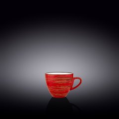 Чашка кофейная Wilmax SPIRAL RED 75мл WL-669233/A