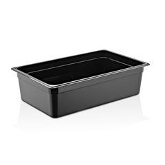 Гастроємність GN 1/1-150 мм із чорного полікарбонату GastroPlast.
