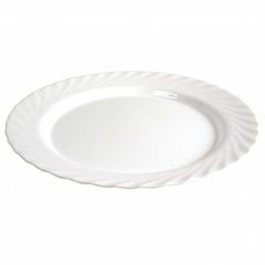 Тарелка круглая 27 см. стеклокерамическая, белая Trianon, Luminarc