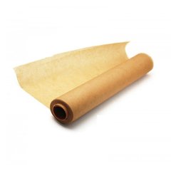 Пергамент-папір для випікання рулон 38 см на 100 м. пергамент, коричнева силіконізована