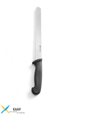 Кухонний ніж для хліба 25 см. Hendi із чорною пластиковою ручкою (843000)