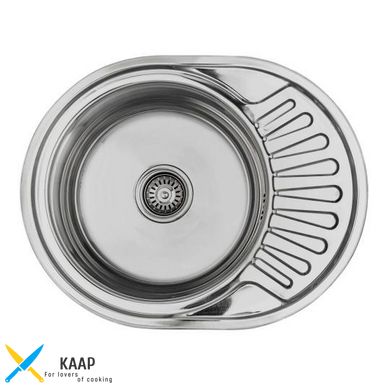 Кухонна мийка Lemax нержавіюча сталь сталь хром LE-5002 CH + сифон (LE-5002 CH)