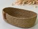 Кошик-хлібниця овальний 27х17х8 см крафтовий із джуту плетена "Хемп" 101-114