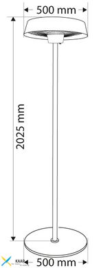 Обігрівач інфрачервоний Neo Tools, підлоговий, 2000Вт, висота 2.1м, 50х50х20.2см, IP34