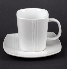 Чашка чайна біла HLS Horeca 250 мл + блюдце (HR1314)