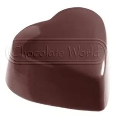 Форма для шоколаду Серце Chocolate World (31x35x18 мм)