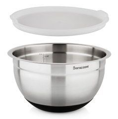 Миска с силиконовой крышкой AISI 24 см, 3,5 л 810160024 BARAZZONI