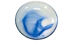 Тарелка круглая 22 см. Стеклянная, синяя Murano, Bormioli Rocco