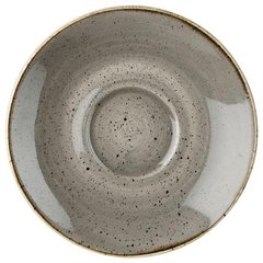 Блюдце порцелянове 15,6 см. кругле, сіре Stonecast Peppercorn Grey, Churchill