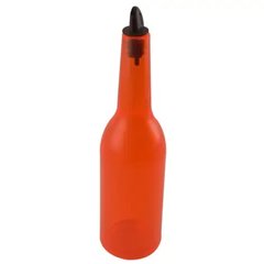 Бутылка барная для флейринга 750 мл. оранжевая светящаяся Fluo, The Bars