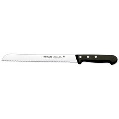 Кухонний ніж для хліба 25 см. Universal, Arcos із чорною пластиковою ручкою (282204)