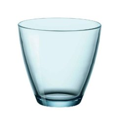 Склянка низька 260 мл 8,5х8 см блакитний "Light blue" Zeno water Bormioli Rocco (383410-1)
