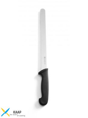Кухонний ніж для хліба 30 см. Hendi із чорною пластиковою ручкою (843109)