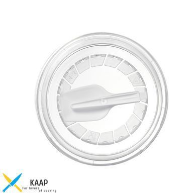 Кришка з ложкою для контейнера під морозиво/десерти плоска 95 мм. РР (Для склянок ПЕТ)
