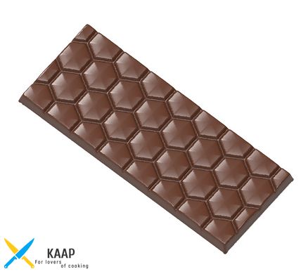 Форма для шоколадной плитки "Плитка-медовые соты" 145x58x7,5 мм, 1х4 - 68 г. Chocolate World