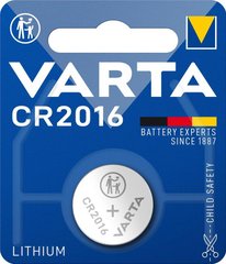 Батарейка VARTA літієва CR2016 блістер, 1 шт.