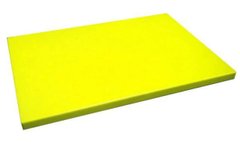 Доска разделочная 60х40х2 см. Durplastics, пластиковая желтая (PE5AM60402)