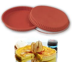 Форма для выпечки Silikomart круглая, силиконовая "Торт" 24х3 см., 1250 мл., красная (.FW:SFT424/C)