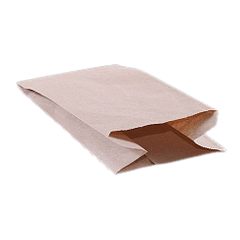 Пакет бумажный коричневый 230х100х70мм 1000 шт