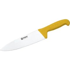 Кухонний ніж кухарський 26 см. Stalgast із жовтою пластиковою ручкою (218253)