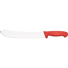 Кухонный нож мясника 30 см. Stalgast с красной пластиковой ручкой (284301)