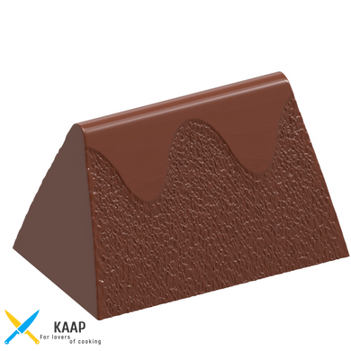 Форма для шоколаду полікарбонатна Джандуйя зі структурою кулі для гольфу 11 г Chocolate World 12110 CW
