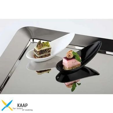 Ложка для комплимента меламиновая 11x4, 3 см (белая), APS