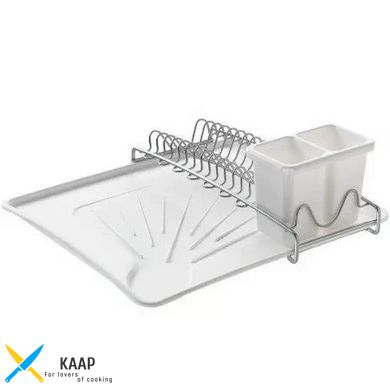 Сушарка для посуду та столових приладів з піддоном 35x31х12 см. SPACE-TEX METALT