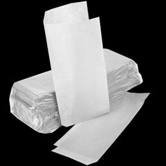 Пакет-уголок паперовий для паніки, сендвічів, хачапурі, вафель, випічки 240x120 мм 40 г/м2 500шт/уп білий крафт