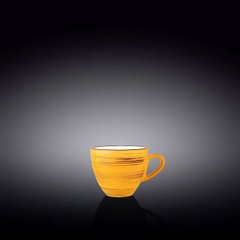 Чашка кофейная Wilmax SPIRAL YELLOW 75мл WL-669433/A