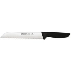 Нож кухонный для хлеба 20 см. Niza, Arcos с черной пластиковой ручкой (135700)