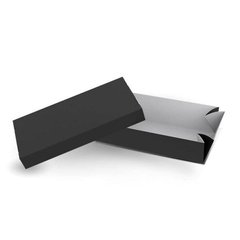 Коробка крышка-дно MIDI без окна для суши (сушибокс) Черная