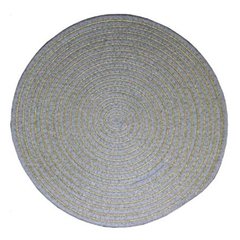 Килимок сервірувальний 38 см "Плетінка" круглий сірий DL-N13-1