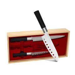 Набір ножів Fissman 3 прийме MINAMINO 420J2 сталь (2710)