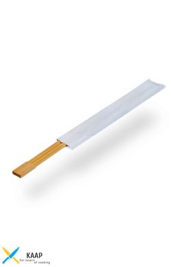 Палички для суші, бамбук, здвоєні в індивідуальному паперовому пакованні, 230 мм (23 см)
