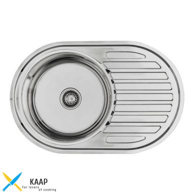 Кухонна мийка Lemax нержавіюча сталь сталь хром LE-5003 CH + сифон (LE-5003 CH)