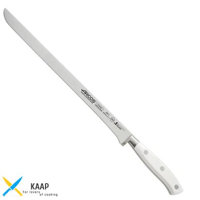 Кухонний ніж для нарізки 30 см. Riviera WHIT, Arcos з білою пластиковою ручкою (231124)