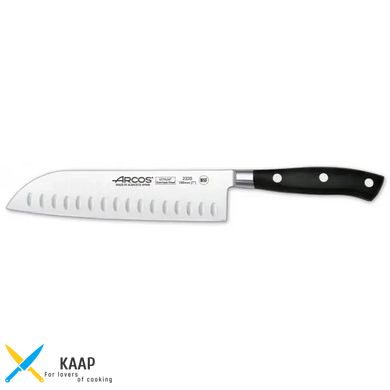Нож кухонный японский 18 см. Riviera, Arcos с черной пластиковой ручкой (233500)