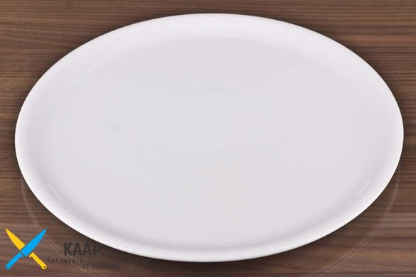 Тарелка круглая для пиццы 35 см. фарфоровая, белая Tina, Lubiana